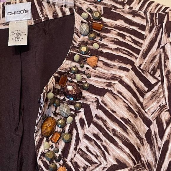 Women's Chico's Stone Embellished Blazer - Picture 5 of 7